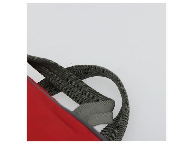 PRADA Sports Hand Bag Nylon Red Silver - vista 8