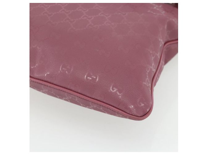 GUCCI GG Implementation Shoulder Bag PVC Pink Gold 201446 - vista 16