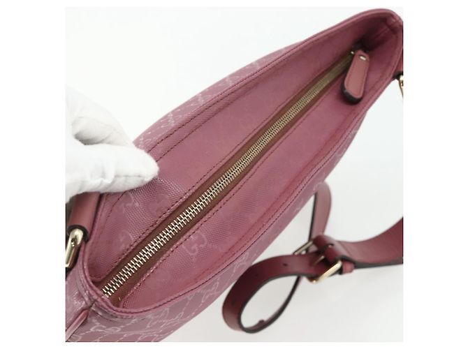 GUCCI GG Implementation Shoulder Bag PVC Pink Gold 201446 - vista 6