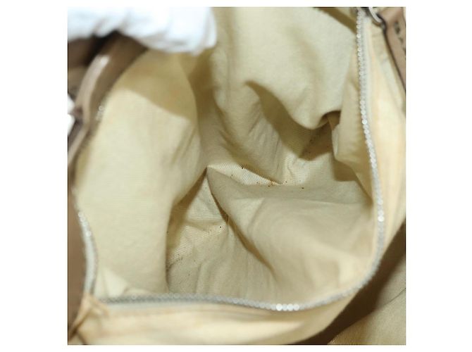 Chloé Chloe Paddington Shoulder Bag Leather Beige Silver Gold - vista 25