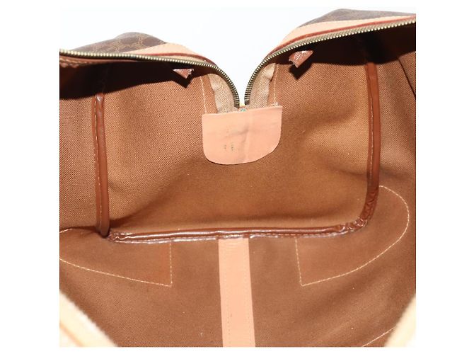 Céline CELINE Macadam Canvas Boston Bag PVC Leather Brown Gold - vista 20