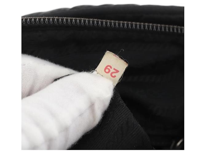 PRADA Shoulder Bag Nylon Black Silver - vista 12