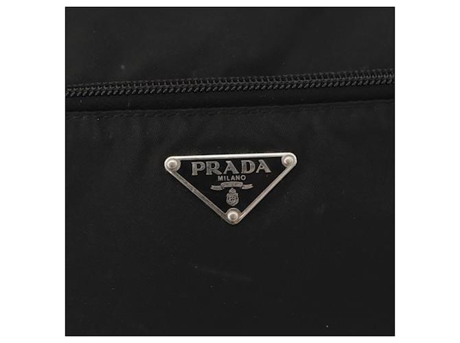 PRADA Shoulder Bag Nylon Black Silver - vista 18