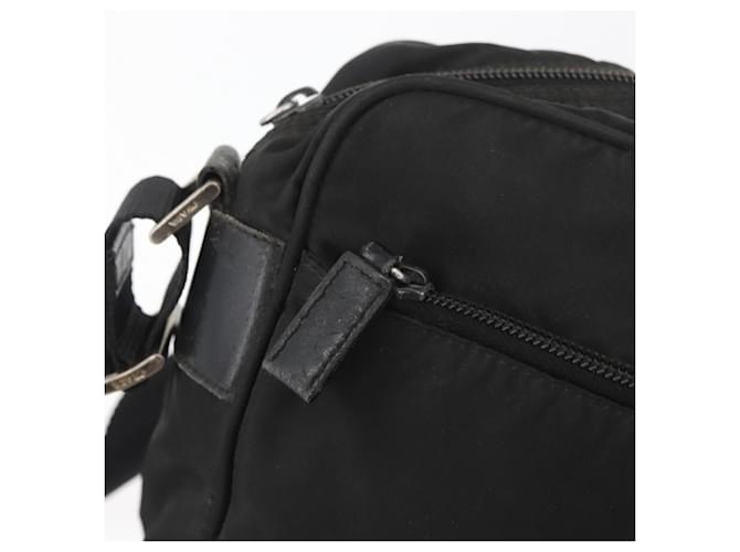 PRADA Shoulder Bag Nylon Black Silver - vista 19