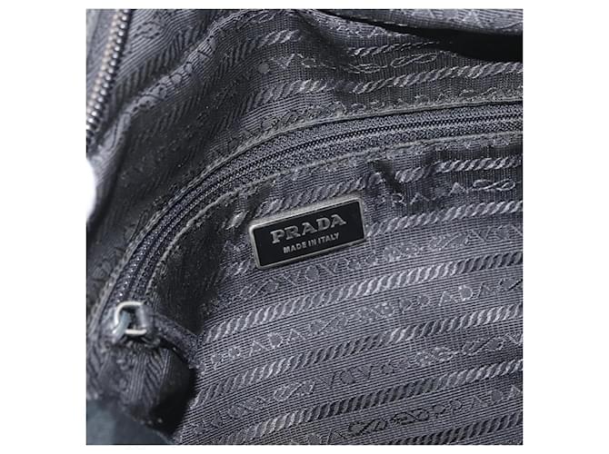 PRADA Shoulder Bag Nylon Black Silver - vista 20