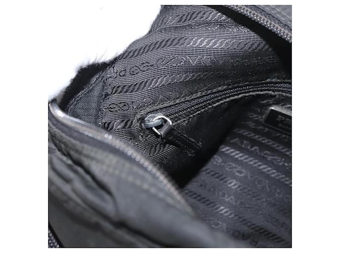 PRADA Shoulder Bag Nylon Black Silver - vista 23