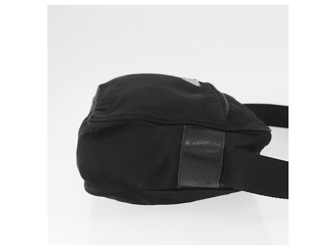 PRADA Shoulder Bag Nylon Black Silver - vista 3