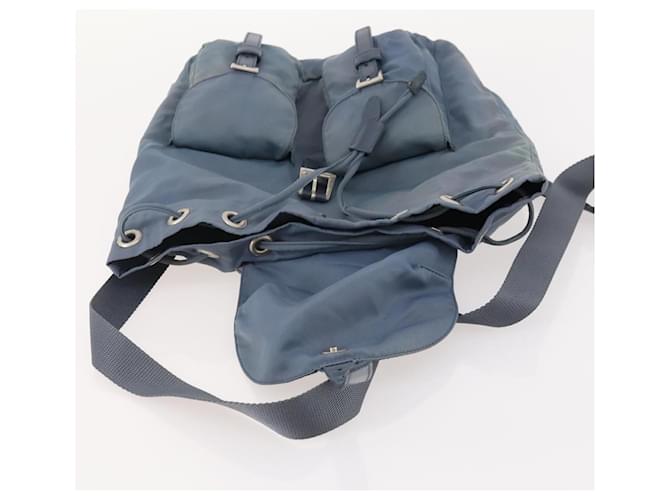 PRADA Backpack Nylon Blue Silver - vista 10