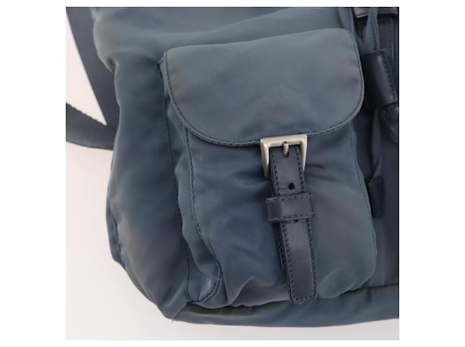 PRADA Backpack Nylon Blue Silver - vista 29