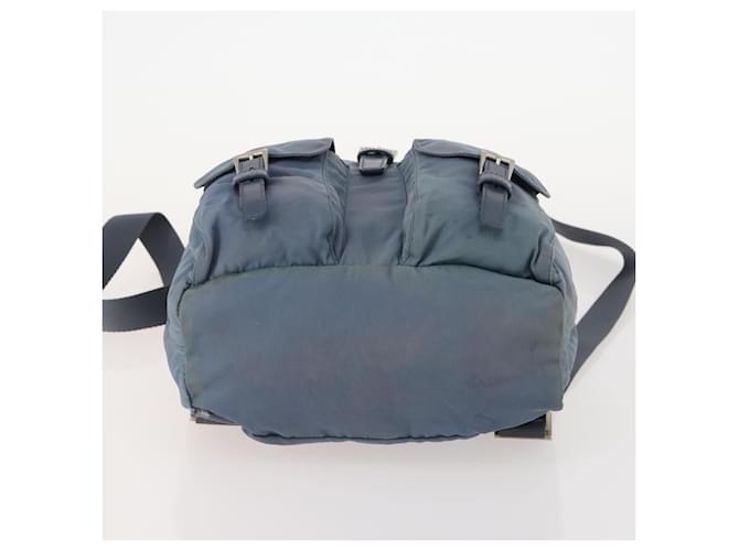 PRADA Backpack Nylon Blue Silver - vista 6