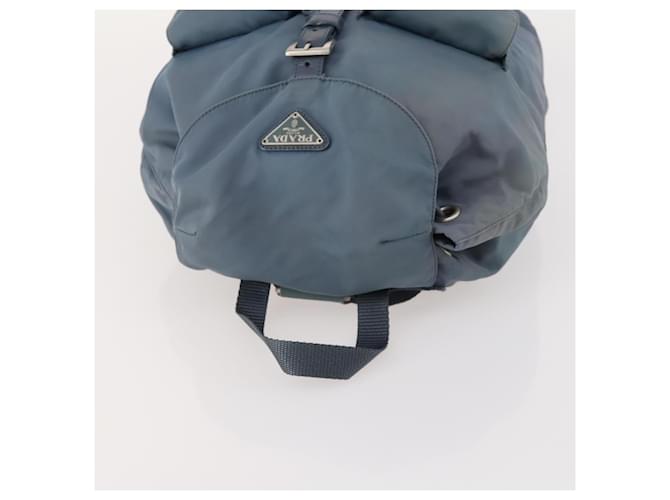 PRADA Backpack Nylon Blue Silver - vista 7