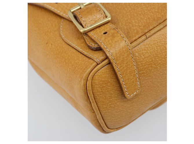 GUCCI Bamboo Backpack Leather Beige Gold 003 2058 0030 - vista 19