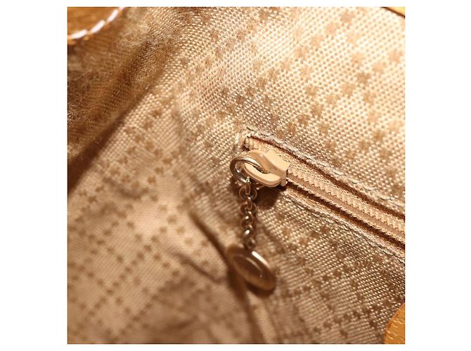 GUCCI Bamboo Backpack Leather Beige Gold 003 2058 0030 - vista 24