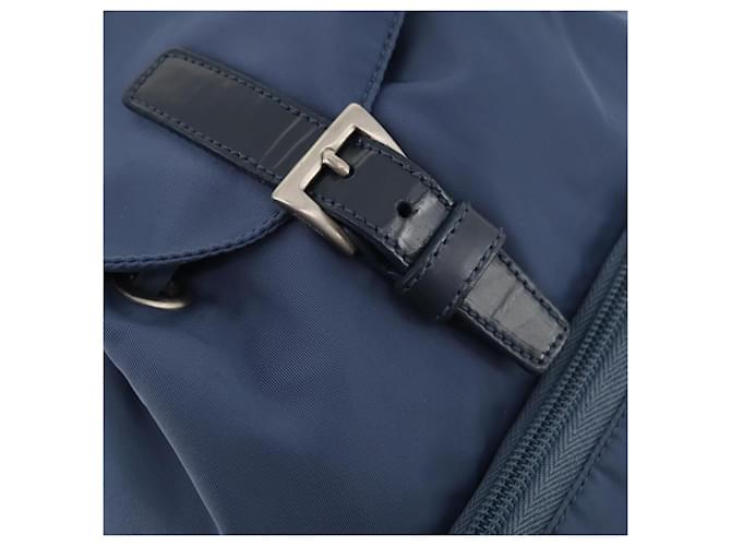 PRADA Rucksack Nylon Hellblau Silber - Ansicht 19