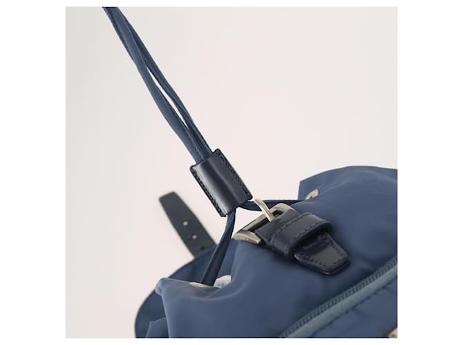PRADA Rucksack Nylon Hellblau Silber - Ansicht 20