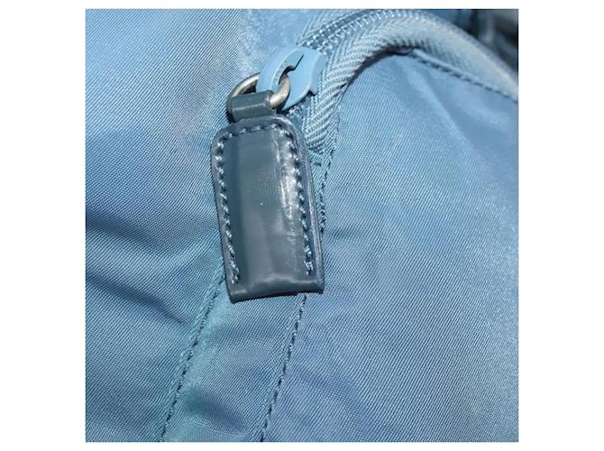 PRADA Rucksack Nylon Hellblau Silber - Ansicht 24