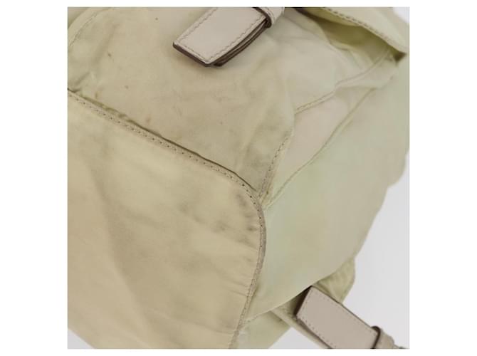 PRADA Backpack Nylon Ivory Silver - vista 18
