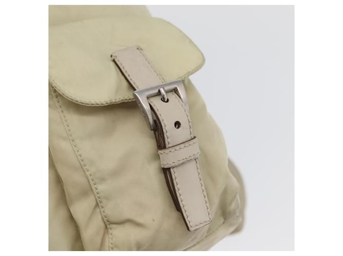 PRADA Backpack Nylon Ivory Silver - vista 24