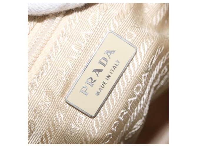PRADA Backpack Nylon Ivory Silver - vista 26