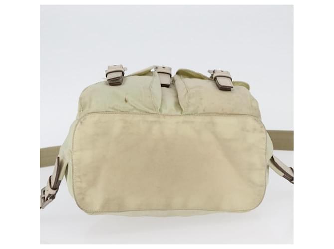 PRADA Backpack Nylon Ivory Silver - vista 5