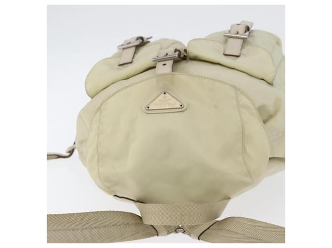 PRADA Backpack Nylon Ivory Silver - vista 6