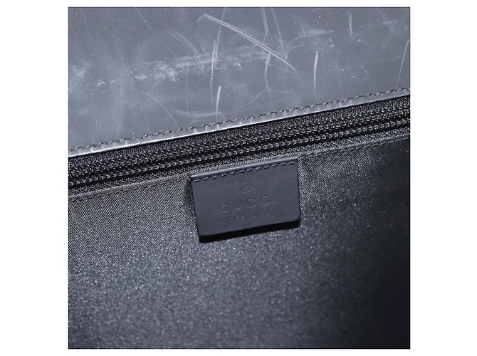 GUCCI GG Canvas Business Bag Nylon Black Silver 015 0235 - vista 10