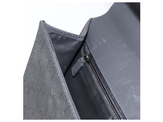 GUCCI GG Canvas Business Bag Nylon Black Silver 015 0235 - vista 21