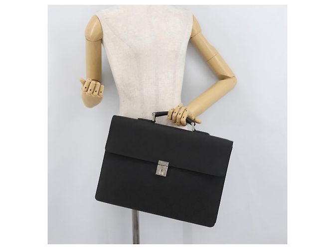 GUCCI GG Canvas Business Bag Nylon Black Silver 015 0235 - vista 23