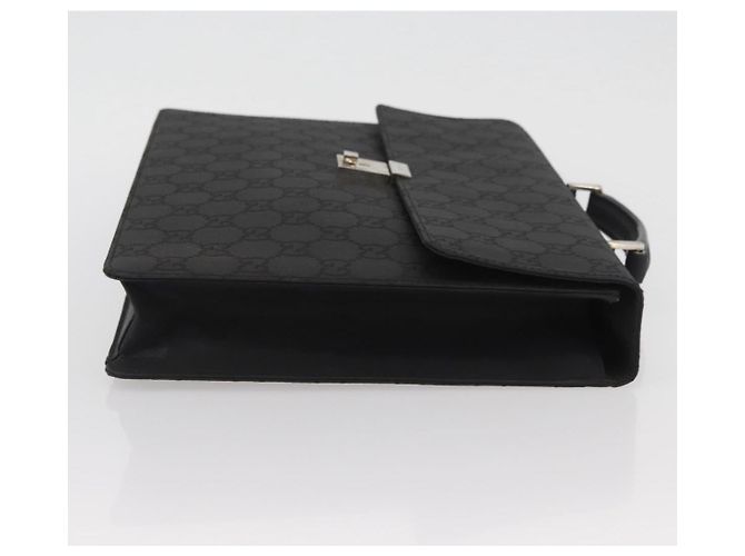 GUCCI GG Canvas Business Bag Nylon Black Silver 015 0235 - vista 3