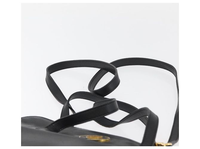 Céline CELINE Circle Hand Bag Leather 2way Black Gold - vista 15