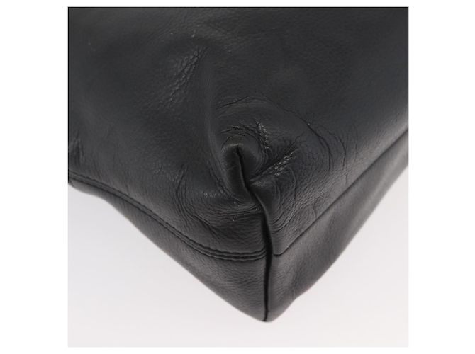 Céline CELINE Circle Hand Bag Leather 2way Black Gold - vista 17