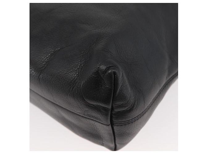 Céline CELINE Circle Hand Bag Leather 2way Black Gold - vista 18