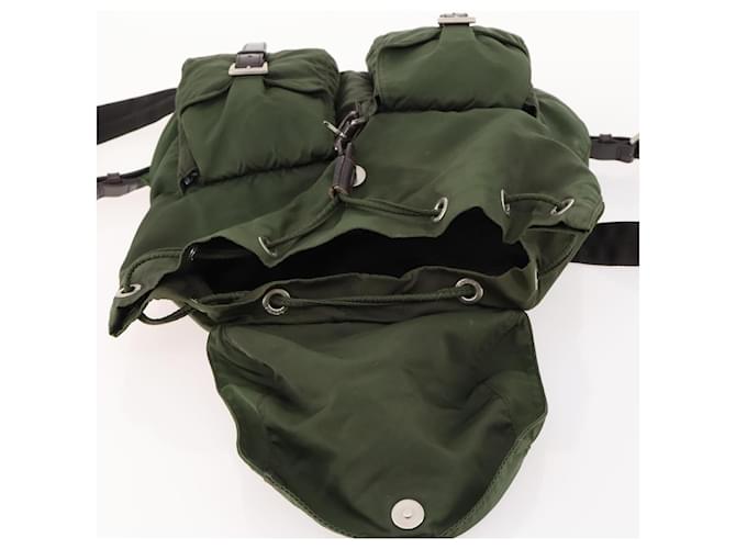 PRADA Backpack Nylon Green Silver - vista 10