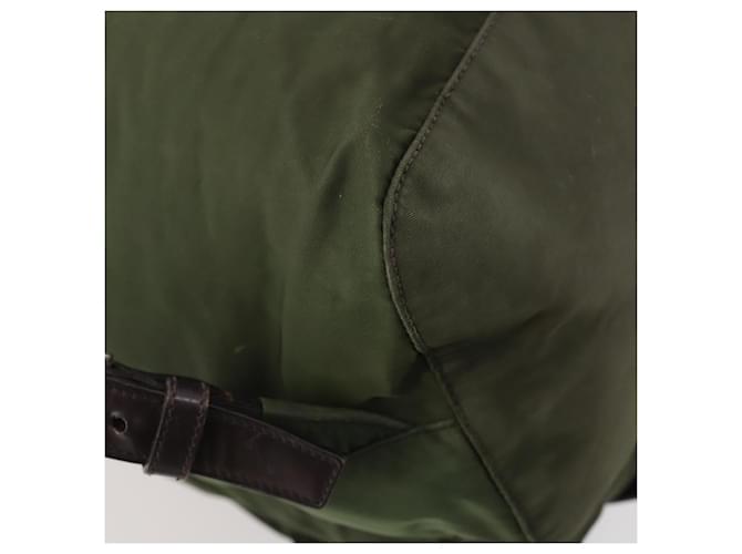 PRADA Backpack Nylon Green Silver - vista 17