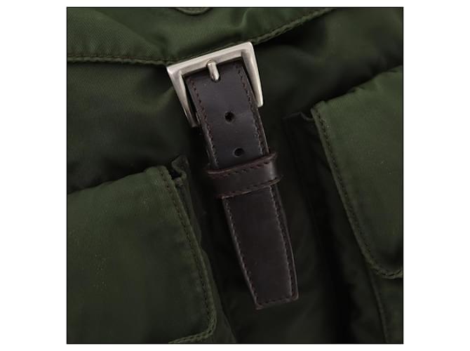 PRADA Backpack Nylon Green Silver - vista 19
