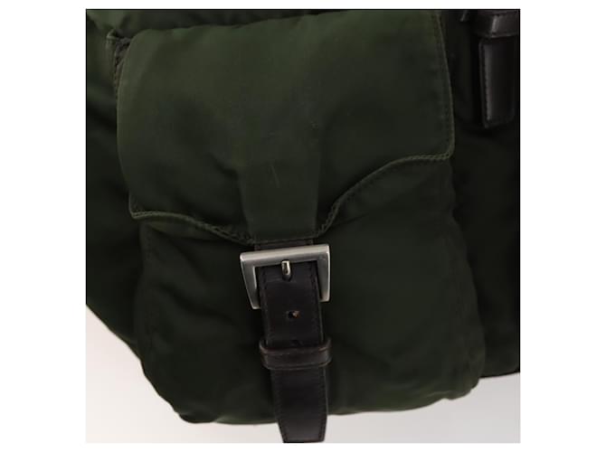 PRADA Backpack Nylon Green Silver - vista 25