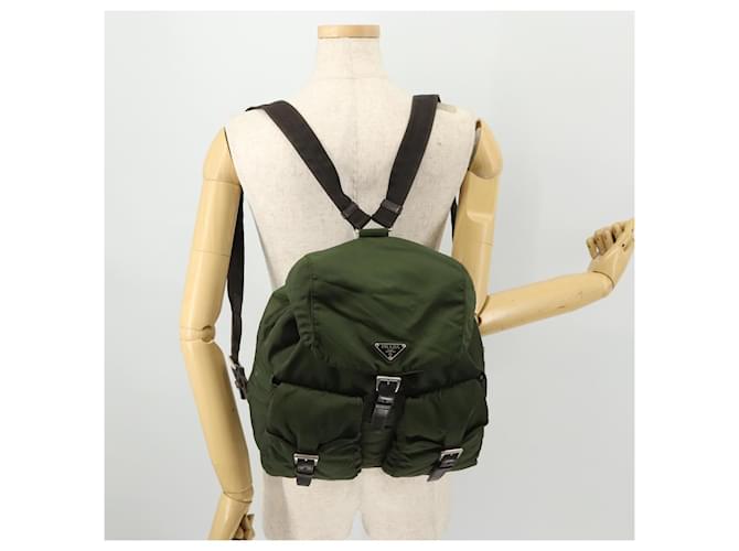 PRADA Backpack Nylon Green Silver - vista 27