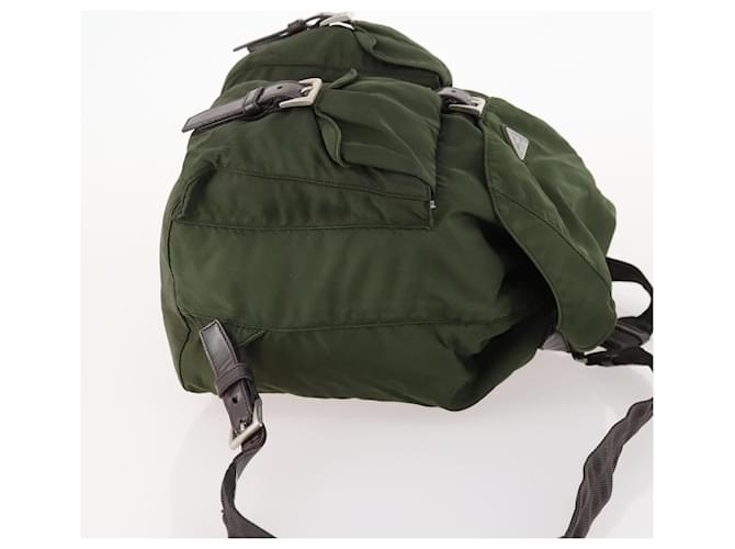 PRADA Backpack Nylon Green Silver - vista 3