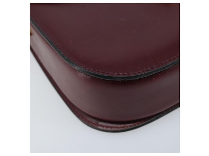 Céline CELINE Shoulder Bag Leather Bordeaux Gold - vista 14