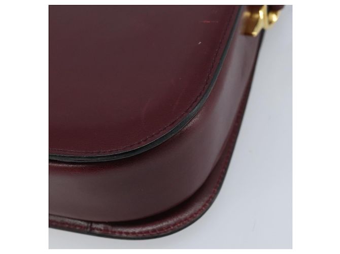 Céline CELINE Shoulder Bag Leather Bordeaux Gold - vista 15