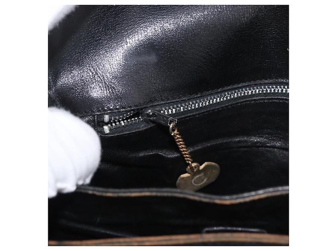 Céline CELINE Shoulder Bag Leather Black Gold - vista 21