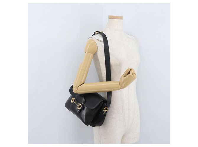 Céline CELINE Shoulder Bag Leather Black Gold - vista 23
