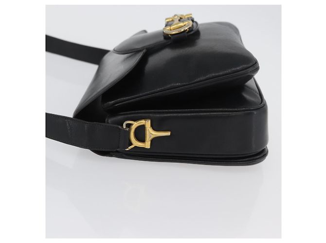 Céline CELINE Shoulder Bag Leather Black Gold - vista 4