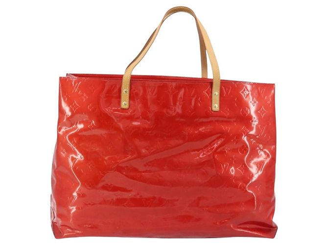LOUIS VUITTON Monogram Vernis Reade GM Tote Bag Red M91084 LV - vista 2