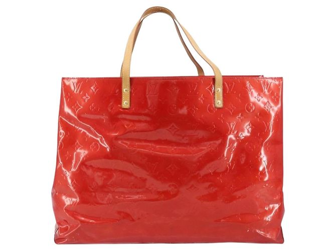 LOUIS VUITTON Monogram Vernis Reade GM Tote Bag Red M91084 LV - vista 3