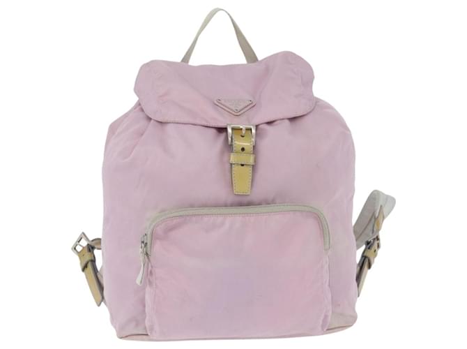 PRADA Backpack Nylon Pink Silver - vista 13