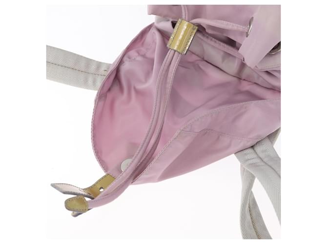 PRADA Backpack Nylon Pink Silver - vista 24