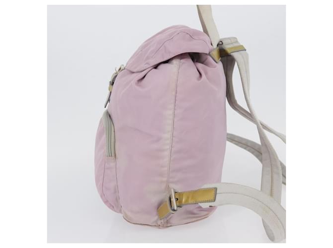 PRADA Backpack Nylon Pink Silver - vista 3