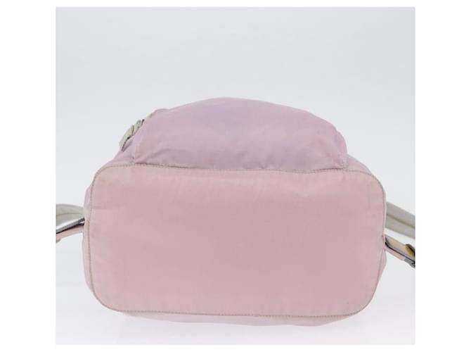 PRADA Backpack Nylon Pink Silver - vista 5