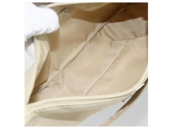 PRADA Accessory Pouch Nylon Beige Silver - vista 11